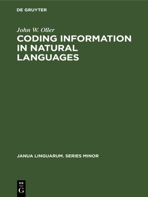 cover image of Coding information in natural languages